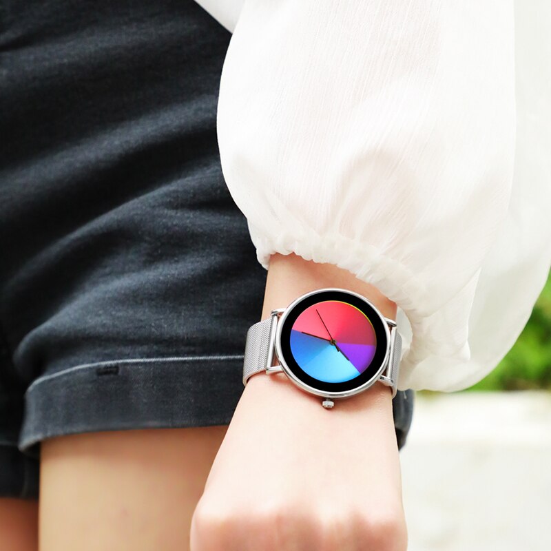 Changing Color Casual Quartz Women Watches Girl Wristwatch Stainless Steel Female Watch Clock Reloj Mujer