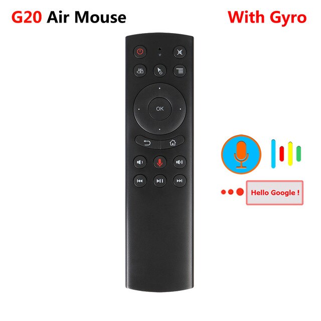 G30 G30S 2.4G Gyroscope sans fil Air souris 33 touches IR apprentissage voix télécommande pour X96 mini H96 MAX Android Box vs g50s g50: G20S