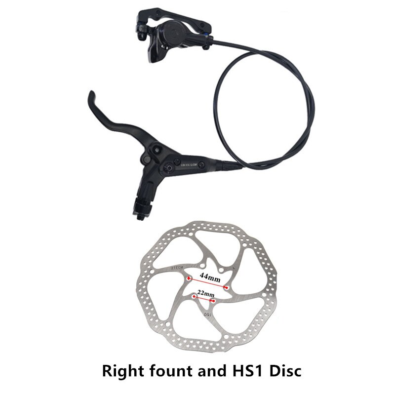 AKANTOR MTB bicycle hydraulic disc brake caliper retrofit kit disc brake beyond BR-MT200 added G3/HS1 160mm disc brand original: Right fount and HS1