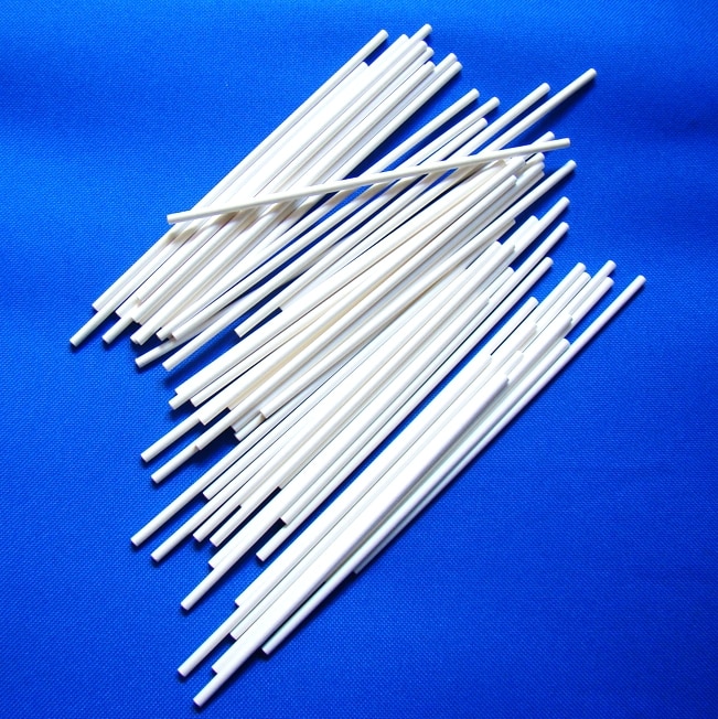 100 stks/partij Cake Papier Sticks Lollipop Sticks Snoep Maken Mold Wit Ronde Maïskolf 150mm * 3.5mm (6 &quot;)