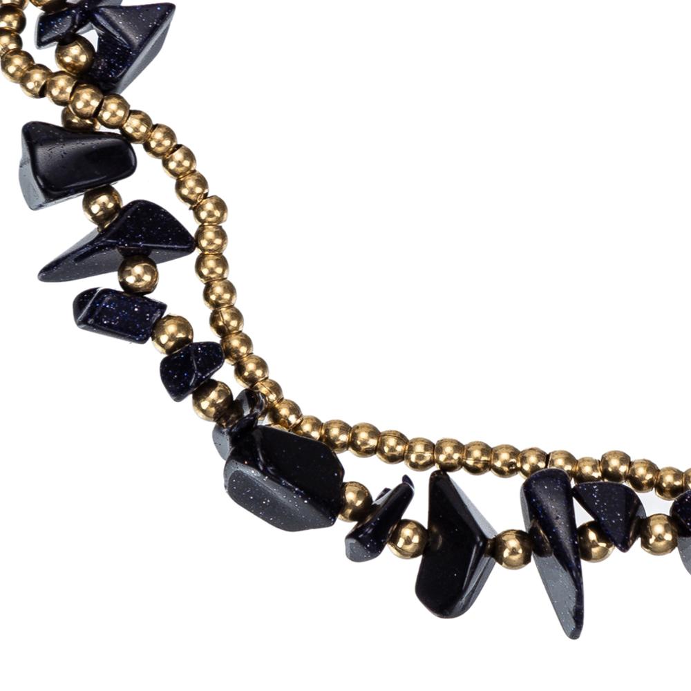 Vintage Natural Black Stones Link Chain Leg Anklets For Women Ankle Bracelet Woman Anklet Female Foot Jewelry