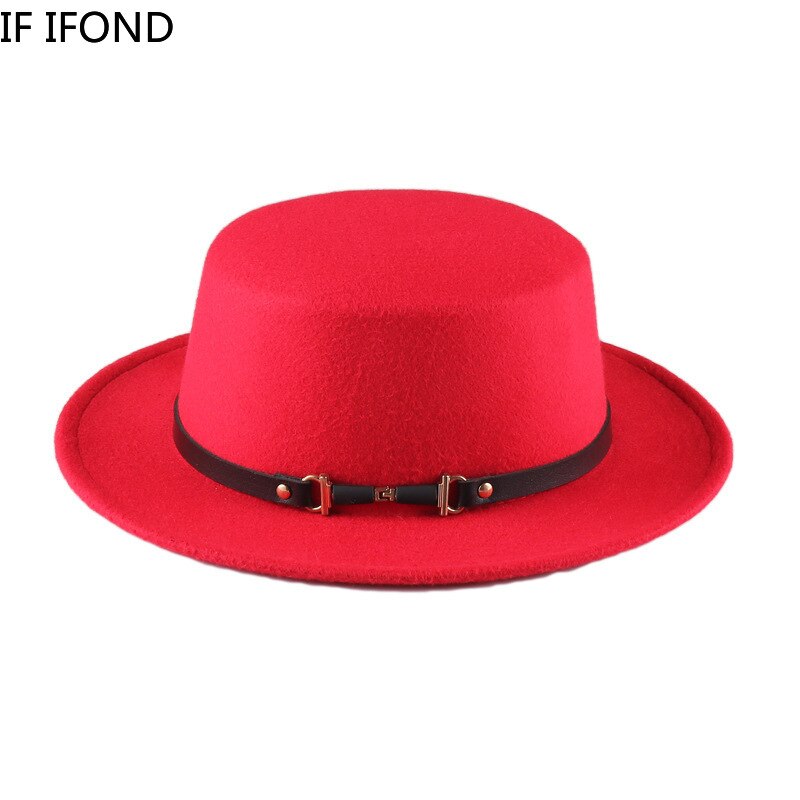 årgang avlet randen fedora lue vinter høst imitasjon ull kvinner jazz hatt runde bowler hattemaker