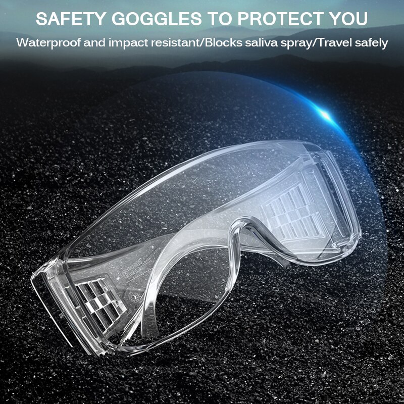 Protective Goggles Children Safety Transparent Goggles Splash-Proof Wind-Proof Antisand Dust Safety Goggles Eye Protection