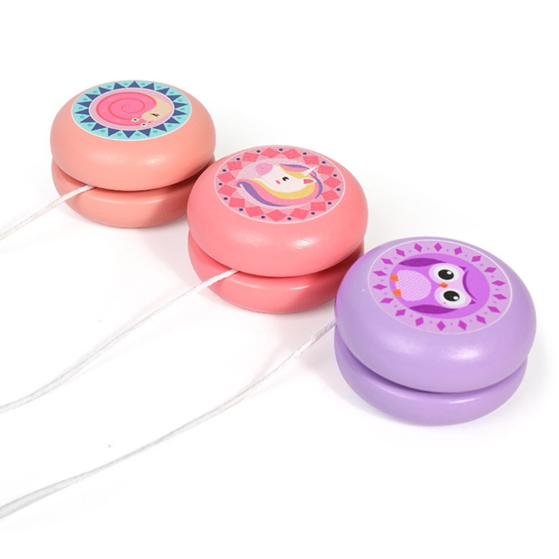 DurableToy – jouet Yo-Yo en bois pour enfants, jolie boule de Train, de flexibilité pour garçons et filles