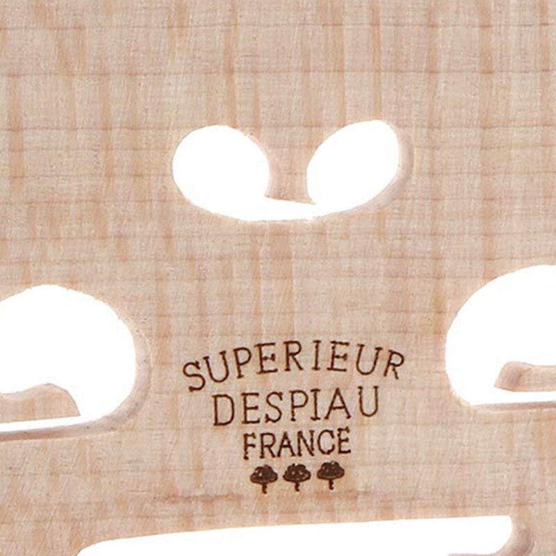 Adjustable Violin Bridge Maple,4/4 Size Violin Fitted Bridge Parts For 4/4 Size Violin With Violin Shoulder Rest