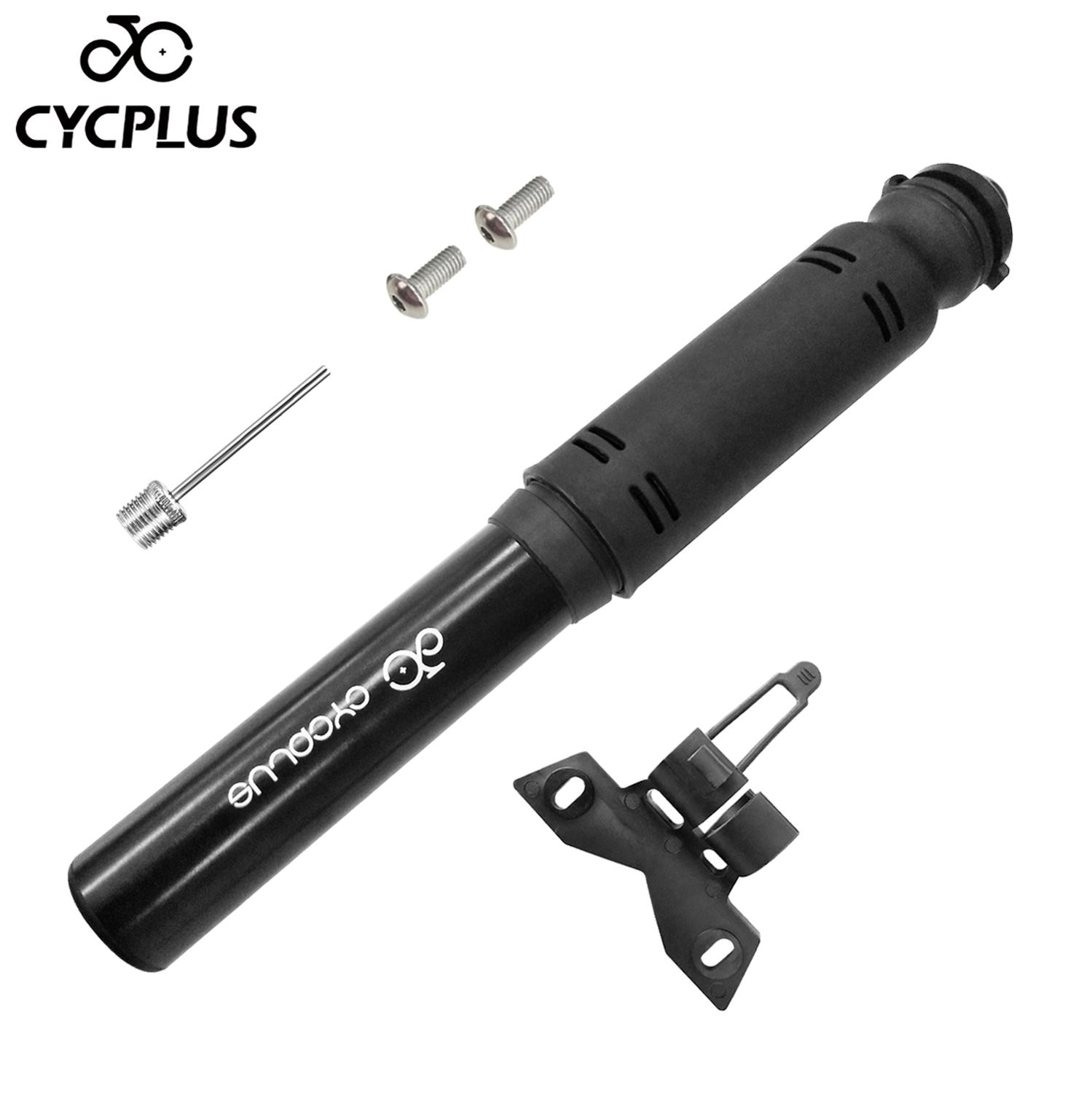 CYCPLUS Bicycle Pump Mini Pumpe for Bike Cycling Inflator Accessories 110PSI Portable Aluminum Alloy Presta Schrader Valve pump