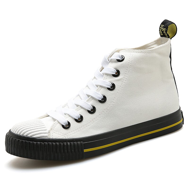 Våren herresko koreanske vill studenter canvas pustende trend tide sneaker høye lette sko generasjon