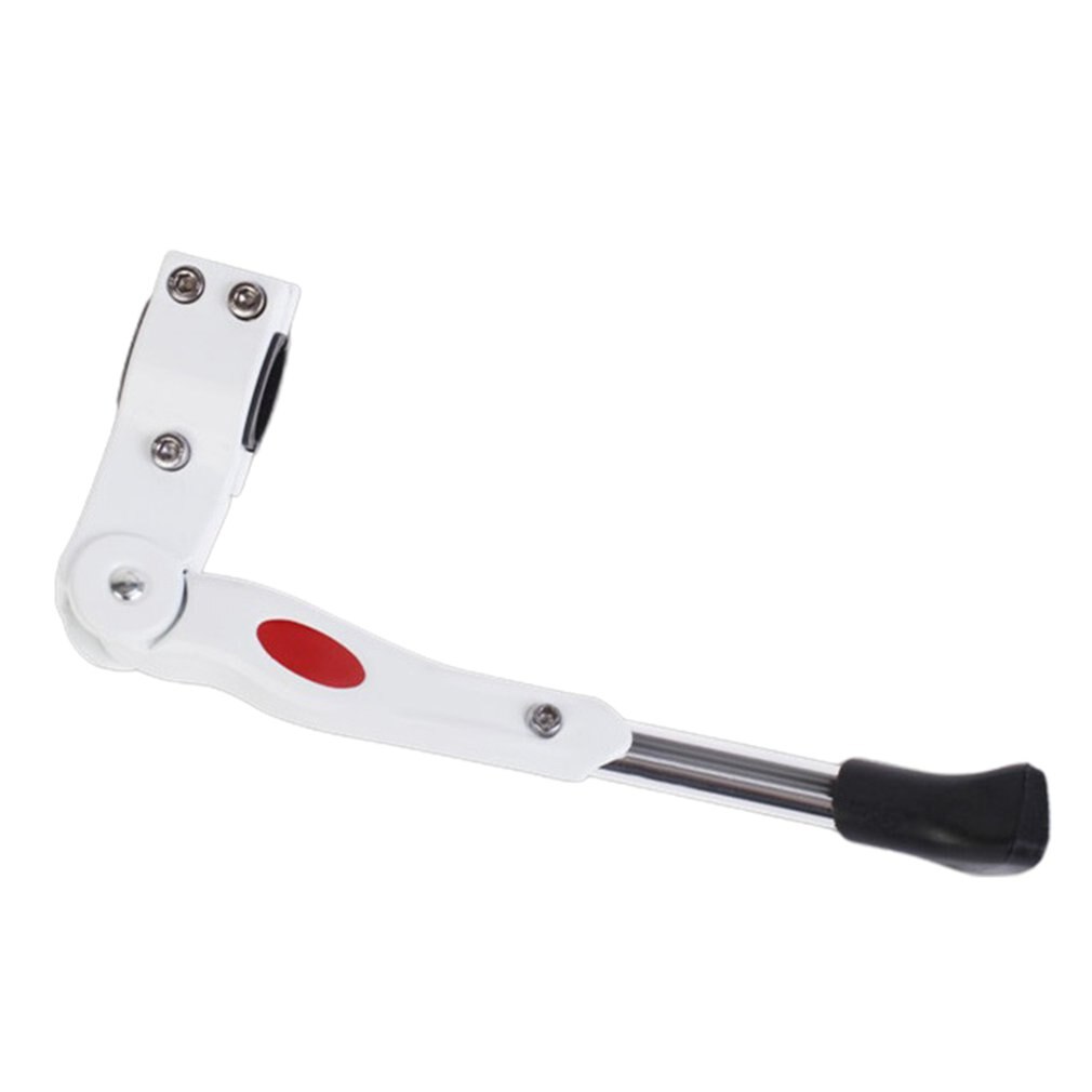 Al aluminiumslegering universal cykel sidevogn støtte sidestøtte fodstøtte parkeringsstativ justerbar støtte: Hvid