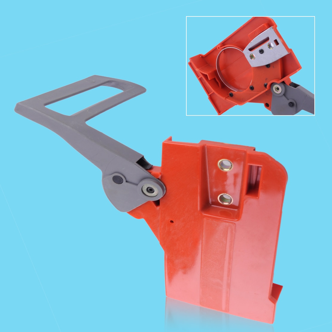 LETAOSK Plastic Chain Brake Side Cover Assembly Fit for Husqvarna 50 51 55 Chainsaws Accessories