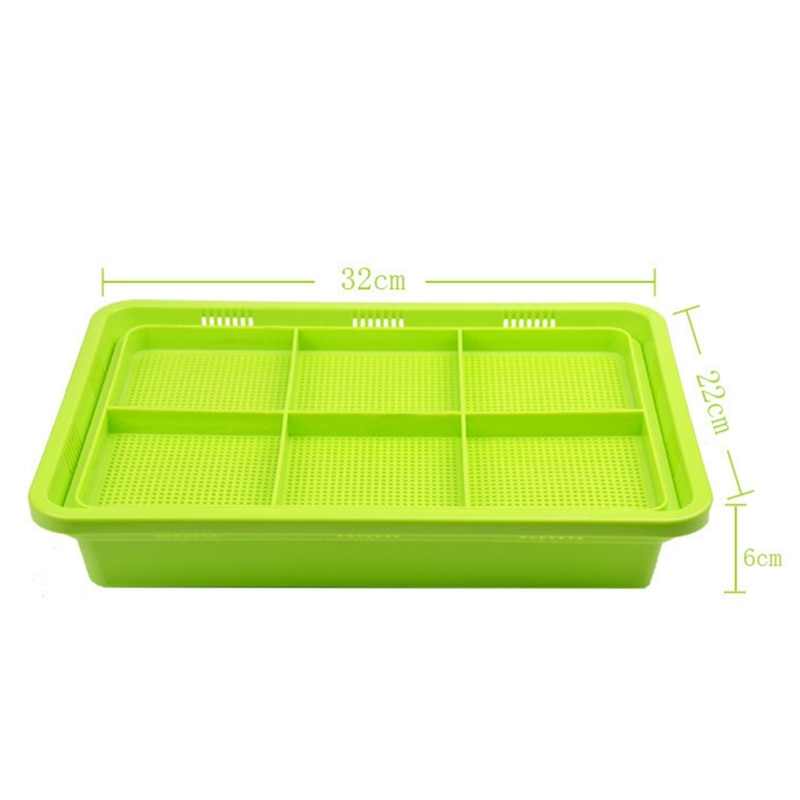 Sprouter Nursery Tray Double-layer Soilless Culture Beans Hydroponic Nursery Tray Garden Supplies Hidroponia Seedling Trays