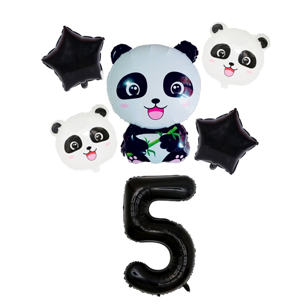 Lovely Panda Theme Kids Happy Birthday Party Decoration Paper Plate Napkin Cup Straw Disposable Tableware Baby Shower Supplies: 5