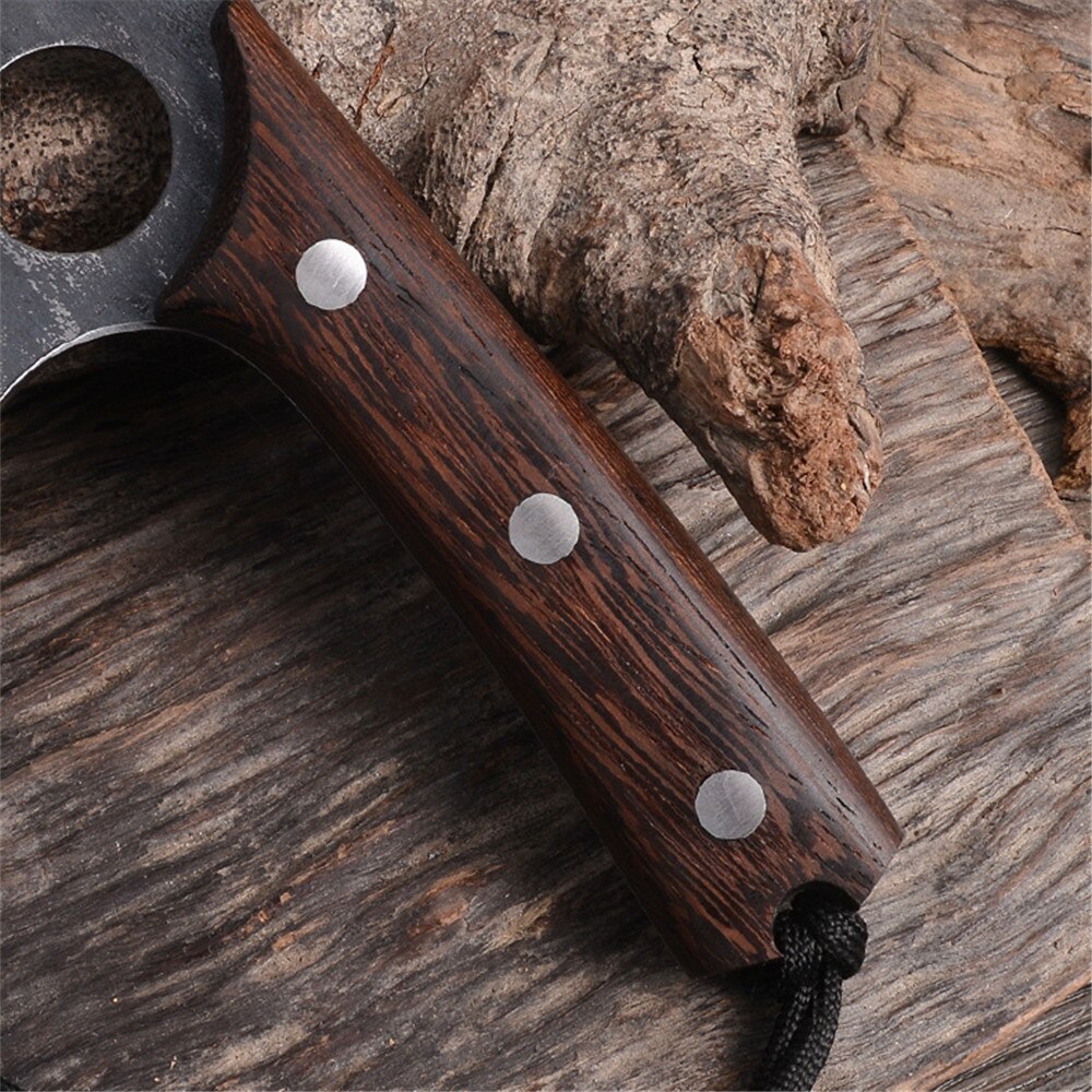 Full Tang Chef Knife Handmade Forged High-carbon Clad 7cr17 Steel Kitchen Knives Cleaver Filleting Slicing Broad Butcher knife