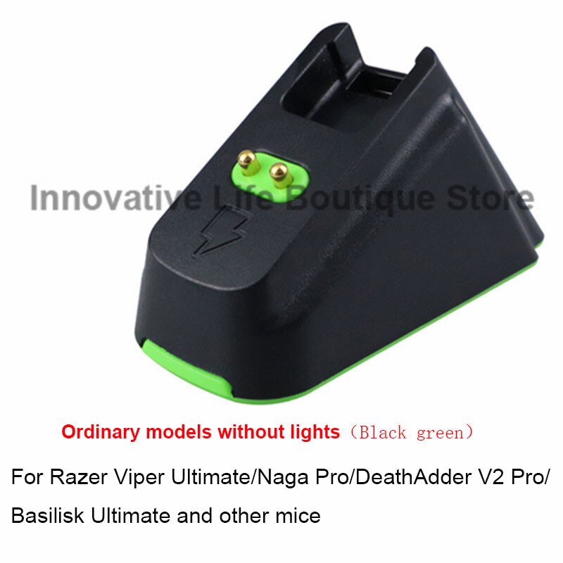 Logitech /Razer Competitive Game mouse Wireless Charging base DIY color modification for G series g903 Viper Uitimate mouse kit: Razer No lights