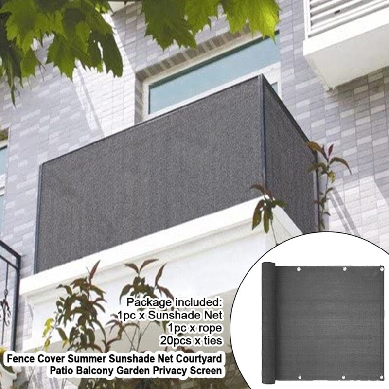 Cubierta de pantalla de privacidad para balcón, cubierta de ventana para porche, exterior, Patio, balcón, a prueba de rayos UV