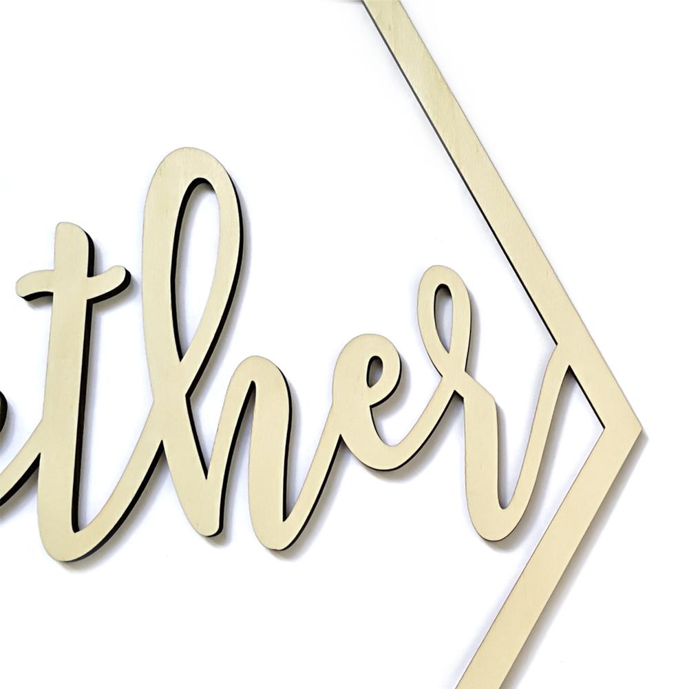 2 stk trebånd bryllupsstol banner tegn gjør-det-selv bryllup forlovelsesfest deco gjør-det-selv dekorasjoner familie stol tilbehør