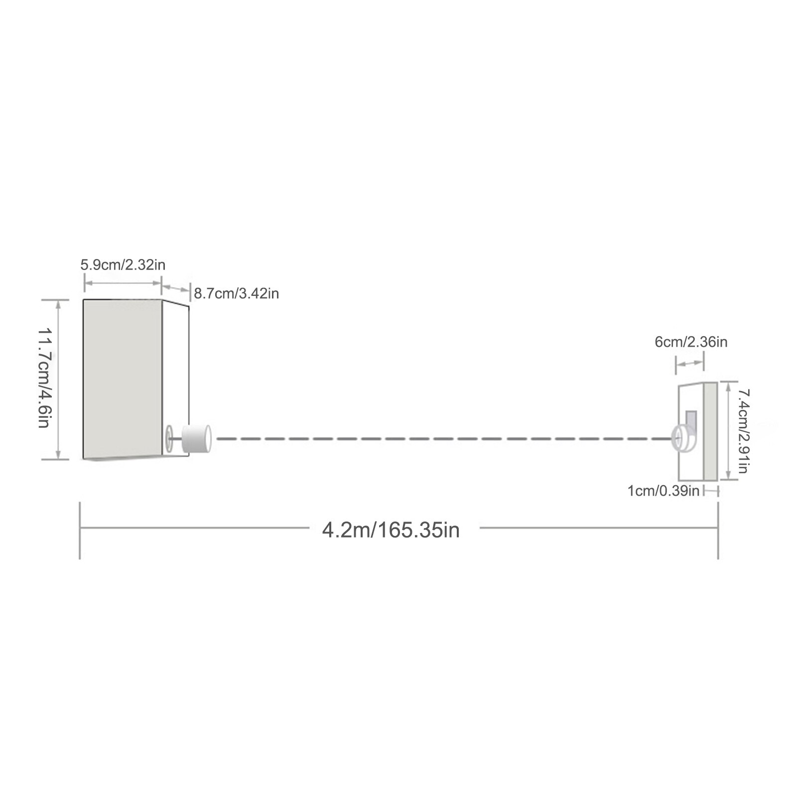 Clothes Line Invisible Retractable Household Goods Punch-free Stainless Steel Wire for Balcony Retractable Clothesline