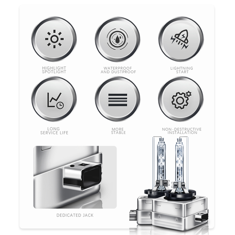 Bombillas HID de xenón para faros delanteros, D1S, D2S, D3S, D4S, 4300K, 5000K, 6000K, 8000K, CBI, D1R, D2R, D3R, D4R, 2 uds.