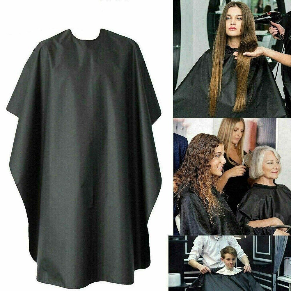 Kapsalon cape voor volwassenen, kapsalon, kappersjurk, unisex kappersjas, waterdichte kappersschort