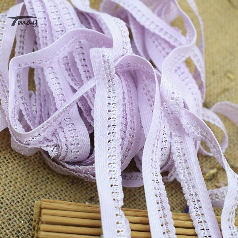 #1564 elastische kanten rand 8 meter/lot bh broek stretch diy naaien elastische banden kant lint stretch touw haar elastisch lint