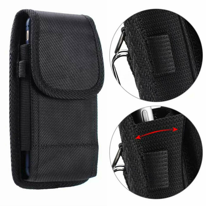 Universal Mobile Phone Waist Bag Nylon Belt Hook Pouch Case Cover Holster Fasten Bag for Cell Mobile Phone