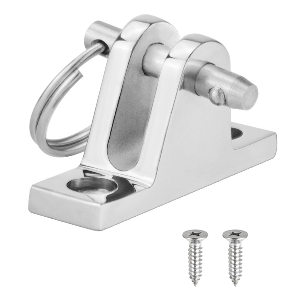 Stainless Steel Deck Hinge Boat Bimini Top Fitting with Quick Release Pin