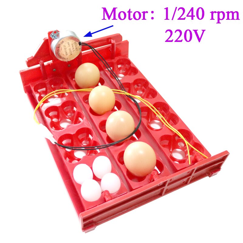 12 eieren/48 Vogels Eieren Incubator Turn Eieren Lade 220 V/110 V/12 V Motor Kip vogel Uitkomen Apparatuur DIY Incubator Accessoires: Blauw