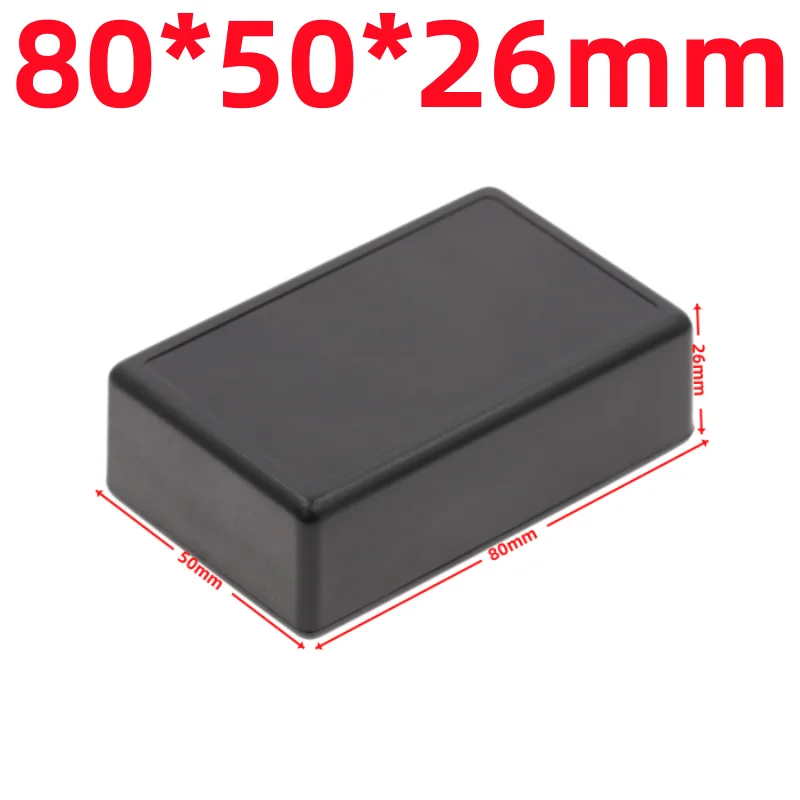 Caja de almacenamiento de instrumentos DIY de 70/100mm, cajas impermeables blancas y negras, caja de proyectos electrónicos: Rojo