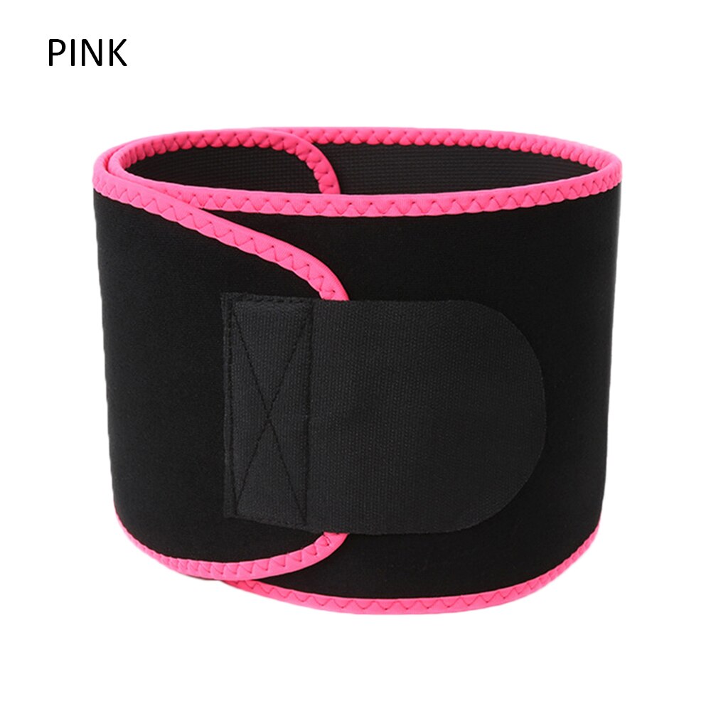 Back Support Waist Trainer Trimmer Belts Waist Trimmer A djustable Fitness Equipment for Sport Gym Fitness Weightlifting Slim: Pink