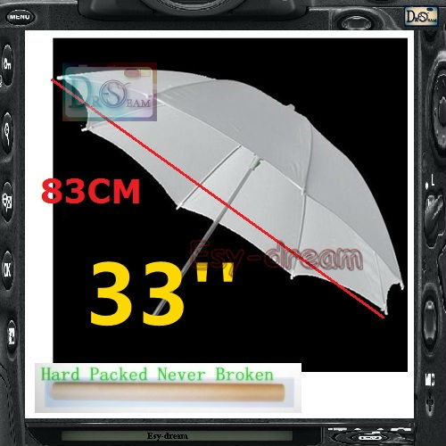 33 " 32 '' 83cm studieblitz blød gennemsigtig hvid paraplydiffusor til dslr fotofotografering  ps013