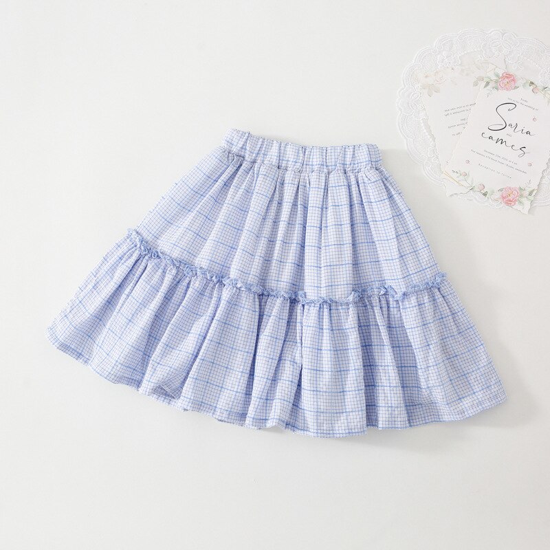 Primavera autunno bambine principessa Casual gonna blu 2-7 anni neonata moda Tutu gonne 2022 bambini bambini vestiti coreani