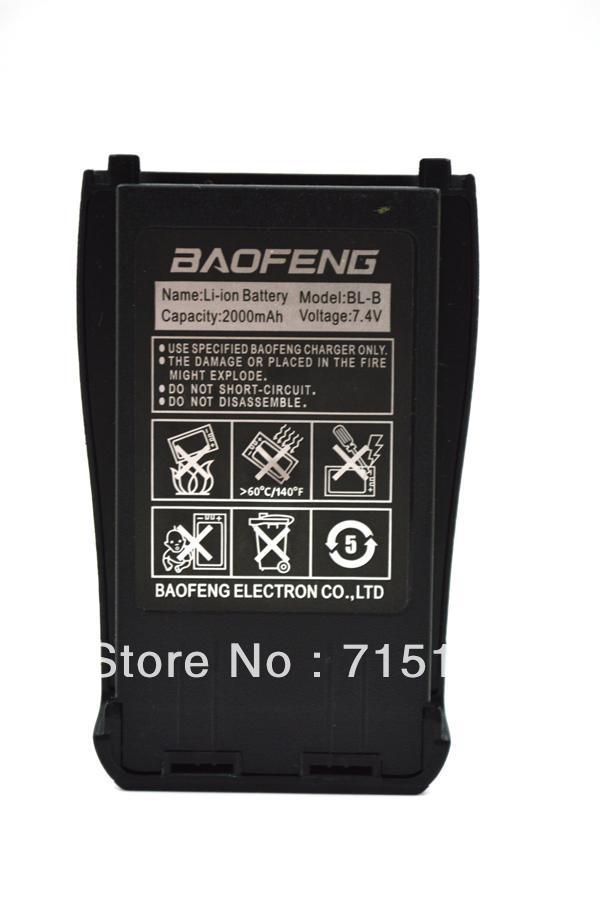 Exclusively Original Baofeng BL-B 7.4V 2000mAh Li-ion Battery for Baofeng UV-B5/UV-B6 Walkie Talkie