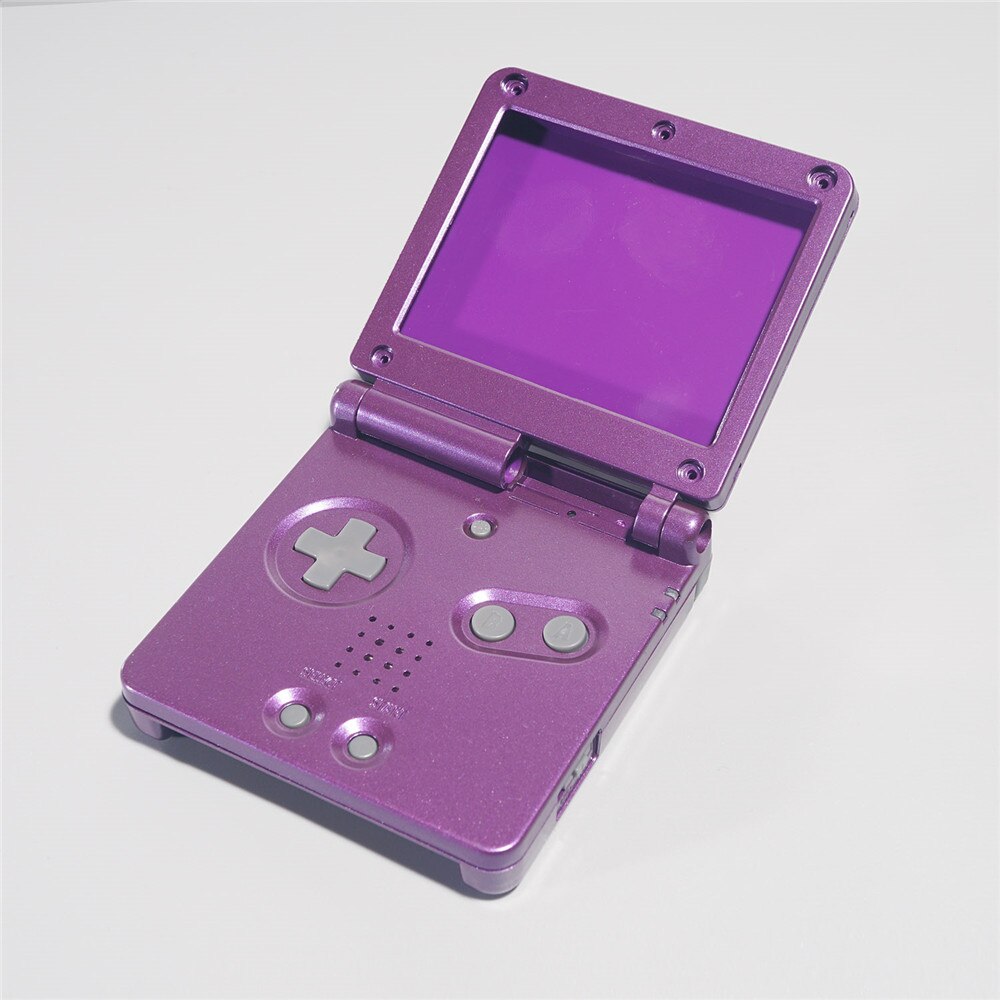 Reemplazo de PRE-CUTTING vivienda para GAMEBOY ADVANCE SP IPS LCD para GBASP IPS SHELL: PEARL PURPLE