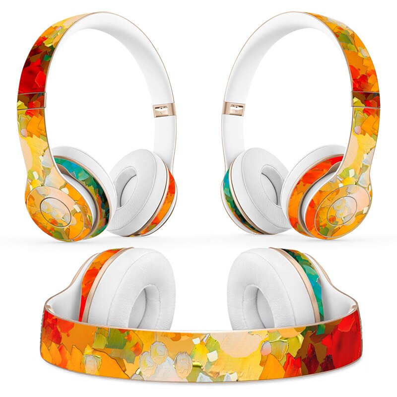 colorful Headphone Sticker for Beats Solo 2 solo 3 Wireless Headphone skin sticker for solo2 solo3 vinyl sticker: TN-Solo2-0115