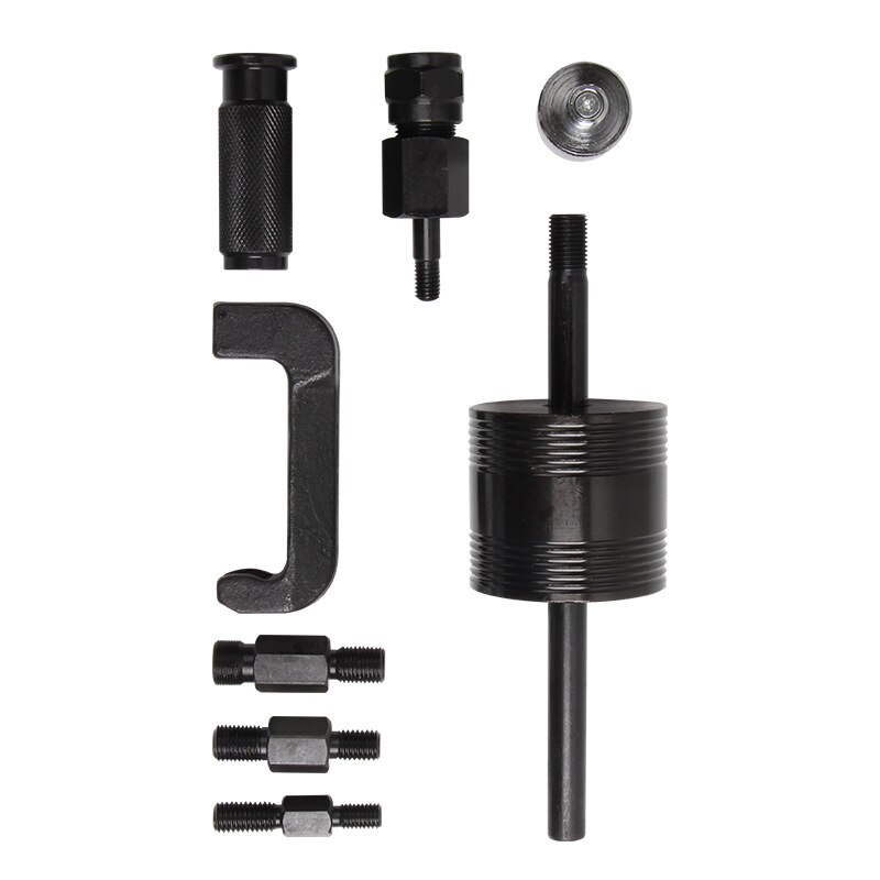 9pcs Master Diesel Injector Extractor Set With Common Rail Adaptor Slide Hammer Injection Puller CDI Tool Kit Set