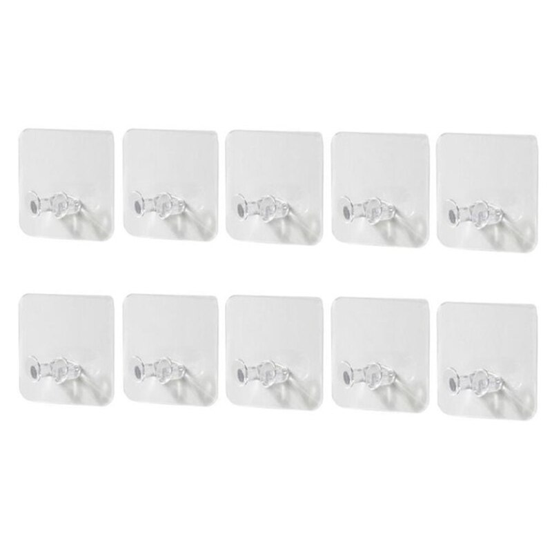 3/10PCS Power Plug Socket Hook Rack Holder Hanger Office Home Wall Decor Hook: 10pcs