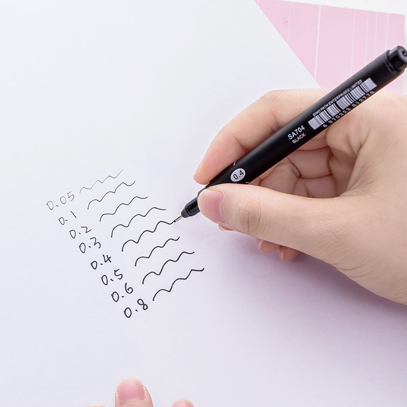 1Pc Sipa Drawing Pen Fineliner Ultra fine line marker ink black 005 01 02 03 05 08 Micron drawing Pen art Marker set