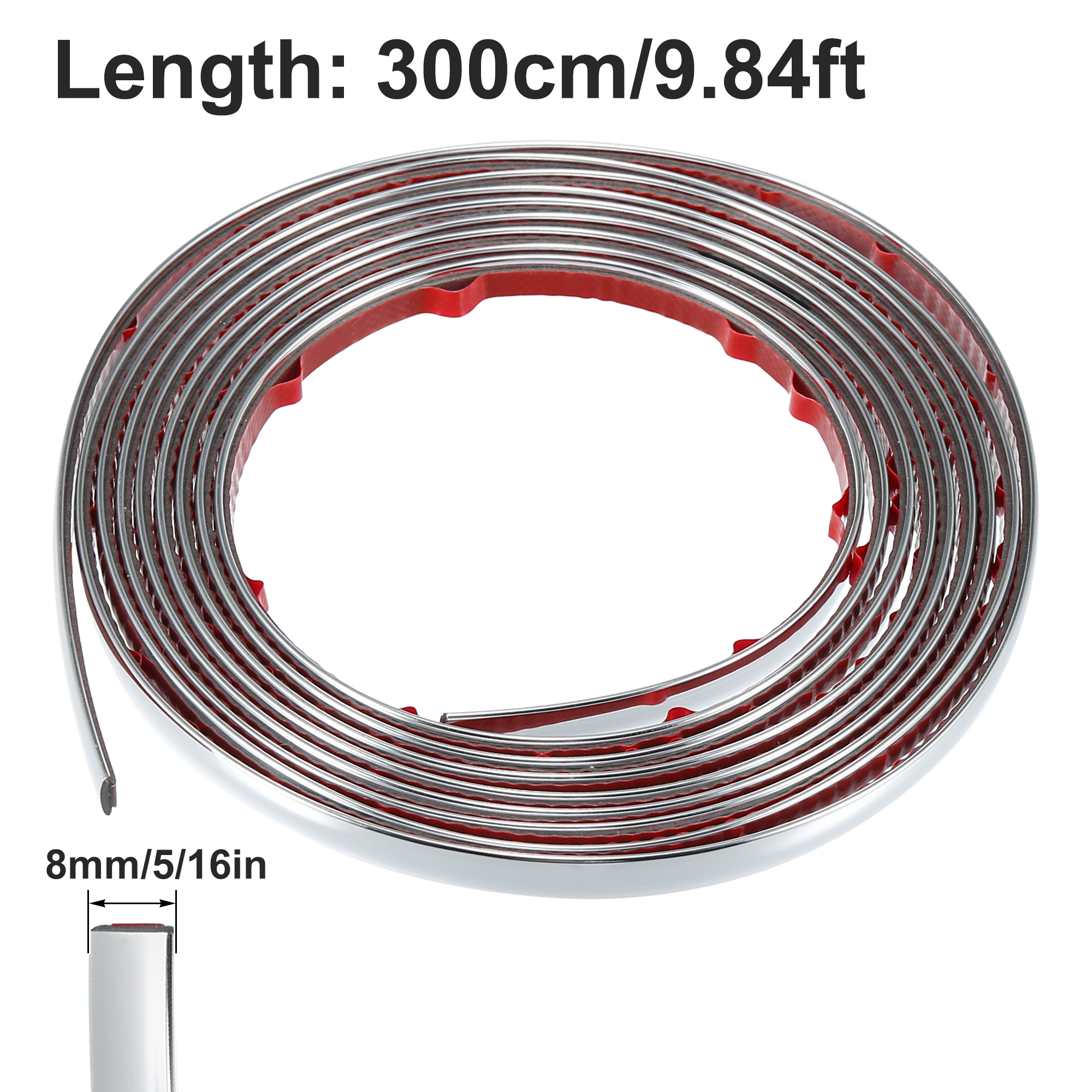 Tira de carrocería cromada para Exterior de coche, 3M/5M, parachoques, moldura protectora para puerta de coche, pegatina embellecedora de estilo, 6MM, 8MM, 10MM, 12MM, 15MM, 20MM, 30MM: Oro