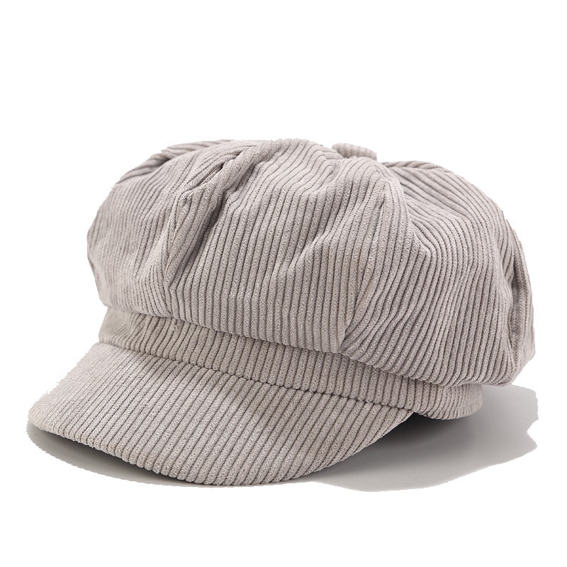 Chapeau de journal pour femmes coton, béret de boulanger, casquette de peintre pour filles, bonnet solide, casquette octogonale