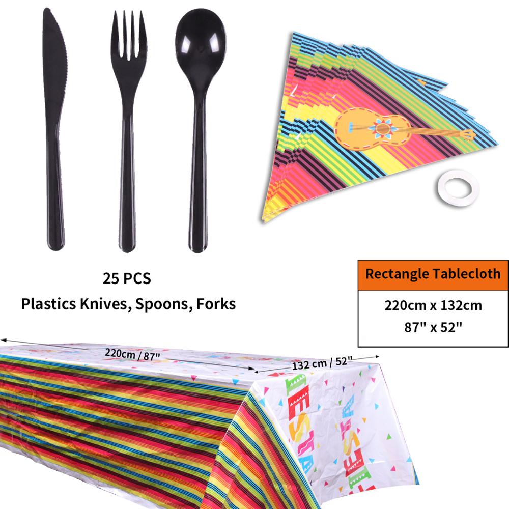 Fiesta festtillbehör engångstallrik mexikanskt tema engångsservis barn födelsedag papperstallrik engångsservis