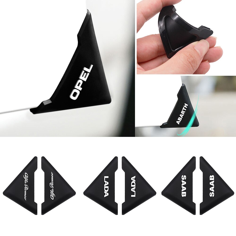 2 Teile/los Von Anti-Kollision Und Anti-kratzen-Protektoren Silikon Tür Ecken Für Kia Chevrolet Suzuki Mazda Renault SAAB