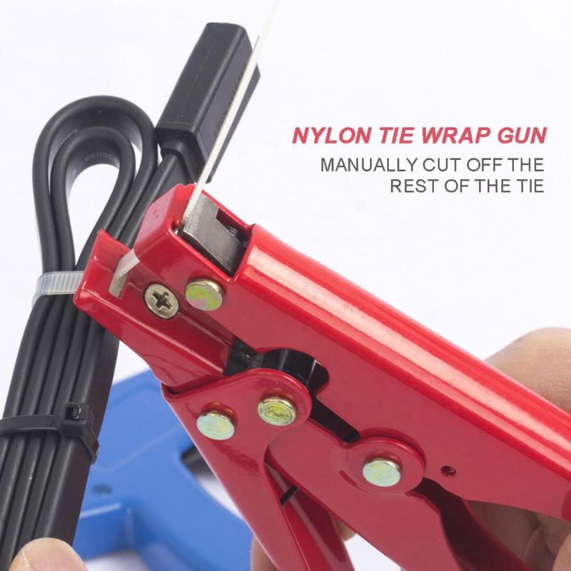 Heavy Duty Cable Manual 2.4-9mm Clamp Pliers Cutoff Gun Hand Tools Strapping for Automatic Tension Nylon Cable Zip Ties