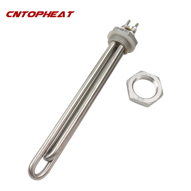 36v 1200w Water Heater Stainless Steel DN25 32mm Thread Immersion Heating Element Solar Tank Heater