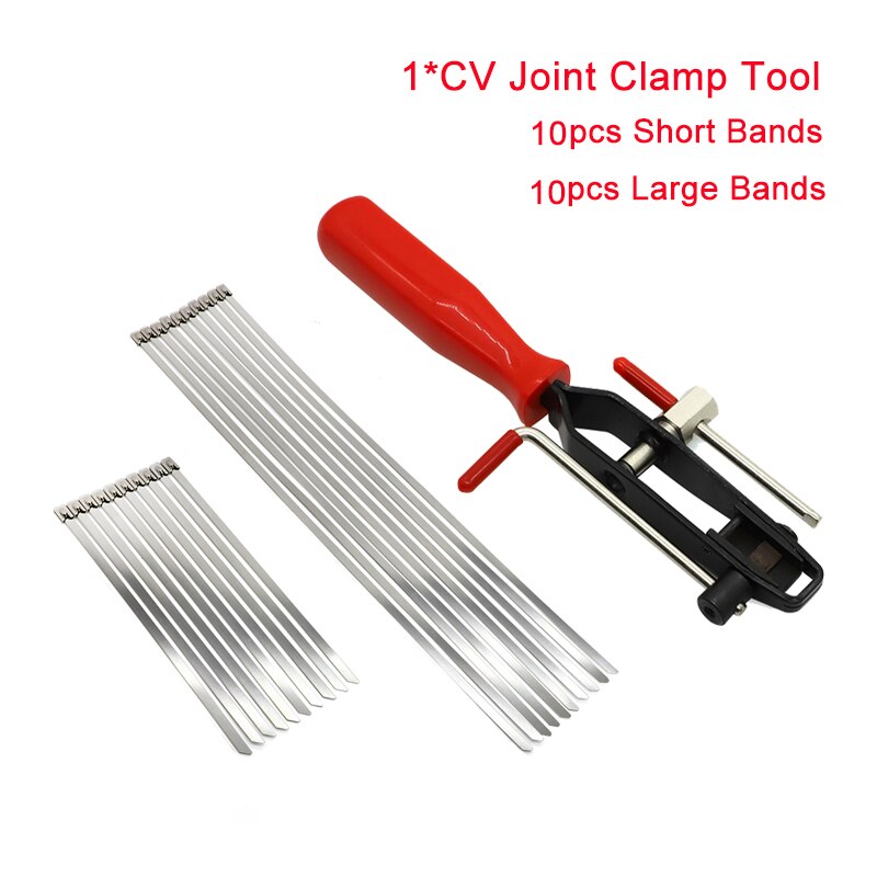 CV Half Shaft Boot Band Buckle Clamps W/ CV Joint Banding Boot Axle Clamp Tool For Auto ATV Automotive Repairs Removal Hand Tool: 1 SET