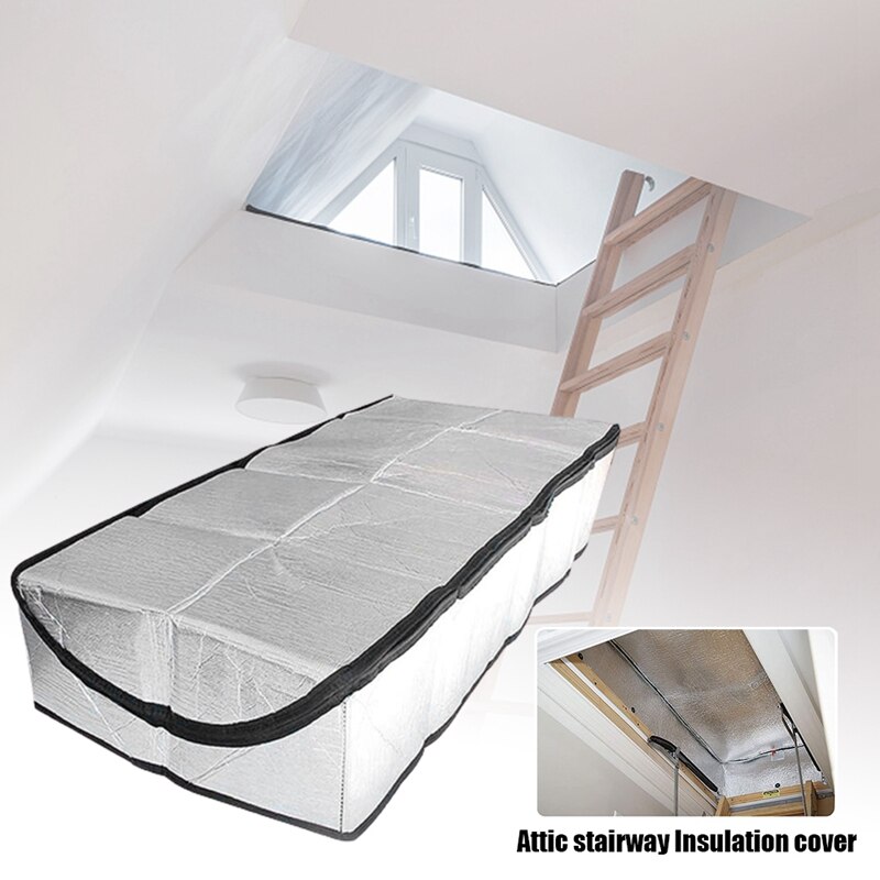 Ladder Dust-Proof Attic Staircase Insulation Cover Kit with Installation Tools Dustproof Seismic and Heat Insulation