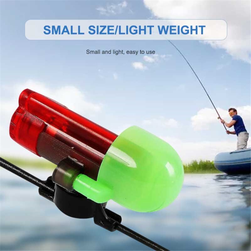 Night Fishing Bite Luminous Alarm Electronic LED Light Fishing Bite Alarms Fishing Line Gear Automatic Fishing Alert Indicator