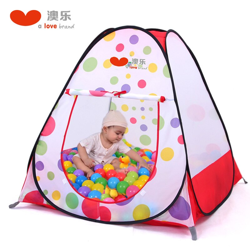 Children small tent toy house indoor princess girl boy baby toy baby home playground: red
