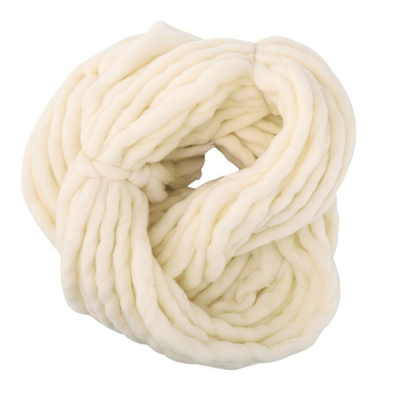 Hilo de lana de colores gruesos para tejer en casa, bufanda teñida a mano, hilo para tejer a mano, hilos de lana gruesos de un solo hilo suave