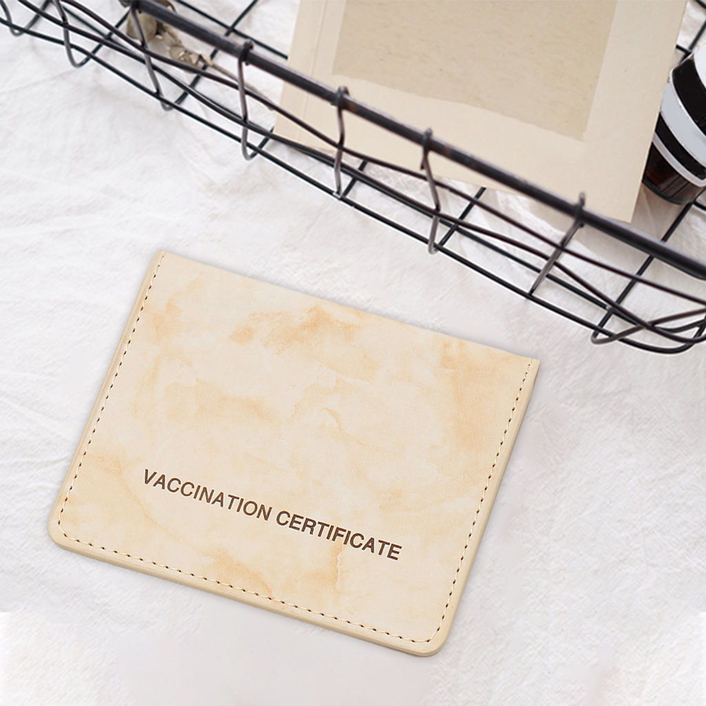 Vaccinatie Kaart Beschermhoes Slim Credit Kaarthouder Cdc Vaccinatie Kaarthouder Voor Beschermen Vaccin Certificaten: Yellow