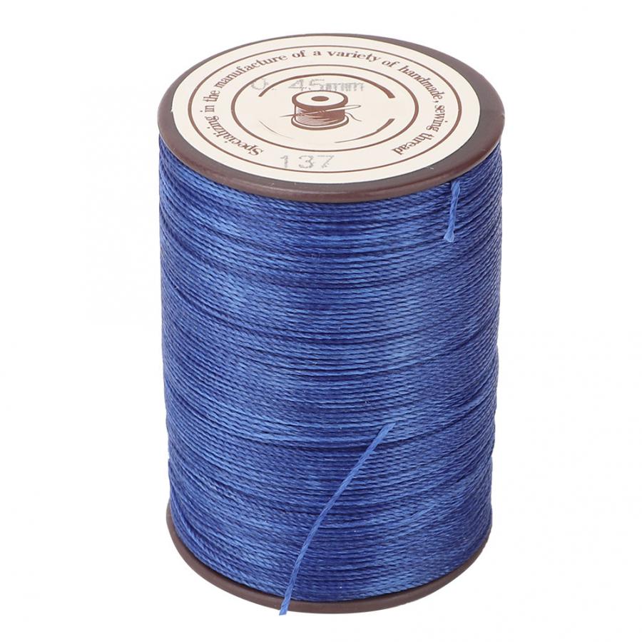 0,45mm 160m/rollen Gewachste Faden Leder NäHenne Wachs Schnur Handarbeit betroffen Handwerk Wachs Gewinde dauerhaft DIY NäHenne themen: Marine Blau