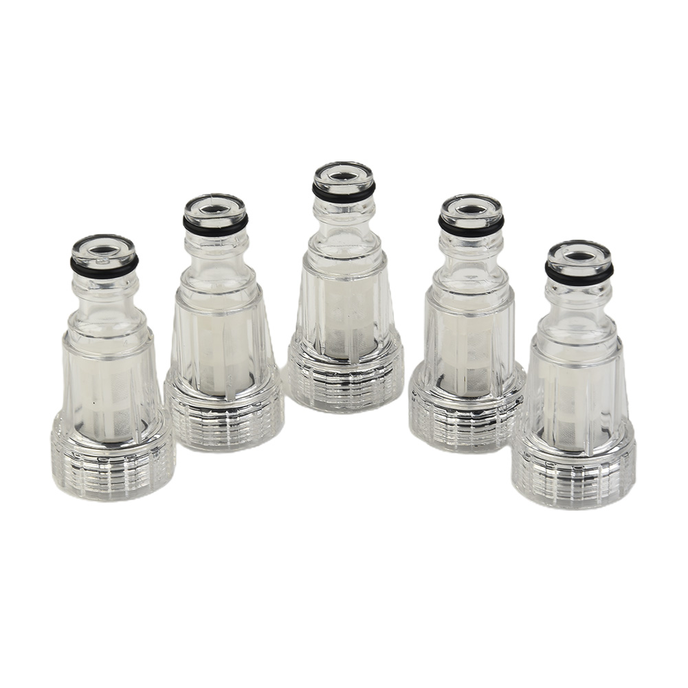 5pcs High Pressure Washer Water Filter Car Clean Machine Water Filter High Pressure Water Connector Garden Tools